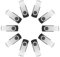 VIEKUU Pendrive 1GB 10 Piezas 2.0, 1 GB Memoria USB Stick, Giratoria Pen Drive, Pincho USB Adecuado para TV, Computadora, Tableta, Flash Drive Almacenamiento de Datos(1GB 10PCS Negro)