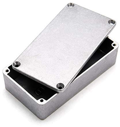 1Pcs Extra Large Aluminum Diecast Electronics Project Box Case Junction Box Weatherproof Instrument Waterproof Enclosure Good Heat Dissipation for Outdoor, 50.5x50.5x31mm