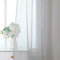 MIULEE 2 Pezzi Tende Voile Trasparenti in Poliestere Resistente con Passanti per Camera da Letto Soggiorno Salotto 140X160 CM Grigio