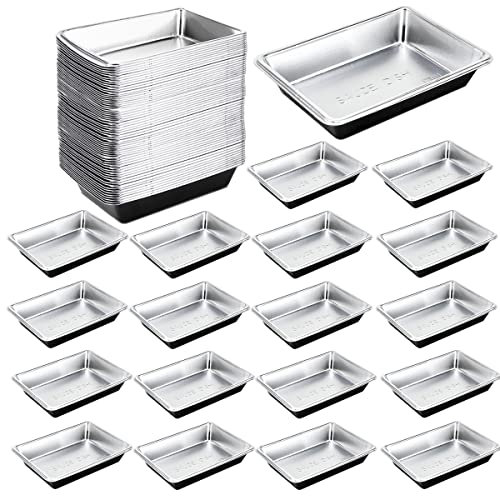 DOERDO - 100 platos de salsa de soja desechables, bandeja para servir condimentos, platos para barbacoa, ensalada, salsa de tomate