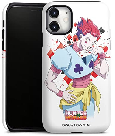 Panzer Handyhülle kompatibel mit Apple iPhone 11 robuste Outdoor Hülle Schutzhülle glänzend Hisoka Morow Hunter x Hunter Fanartikel