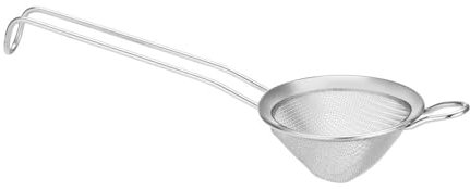 HENDI Passoire à cocktail, conique, tamis de bar, outil de cuisine, maille fine, 75x220mm, acier inoxydable