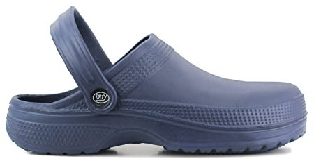 IMTY Womens Ladies EVA Clogs Lightweight Nurse Hospital Garden Beach Summer Kitchen Mules Poolside Water Shoes Sandals (Navy, UK_Footwear_Size_System, Adult, Women, Numeric, Medium, Numeric_5)
