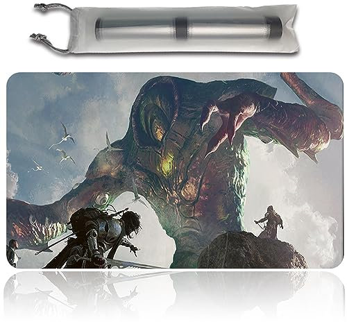 Four leaves Rise of The Eldrazi - MTG Spielmatten + Free wasserdichte Tasche ,MTG Playmate Table Mat, MTG Mouse Pad,Dustproof and Waterproof for Supporting MTG Combat