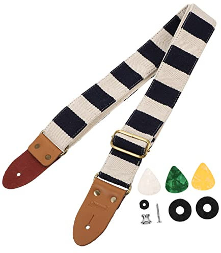 TOPPERFUN 1 Set Gestreifter Gitarrengurt Kindergitarre Kinderkoffer Kindergitarrengurt Gitarrenschultergurt Kindergitarre Personalisierte Gitarrengurte Zarter Gitarrengurt Verbreiterter