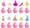 Arthsdite 30Pcs Princess Cupcake Toppers Crown Castle Girl High Heel Cake Toppers Decorations Birthday Fruits Picks for Princess Girl Baby Shower Theme Party Decoration