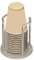Hopbucan 1 Stück Pappbecherspender, Becherhalter, Partybecherspender, Mundwasser, Spülbecher, Aufbewahrungshalter, 11,5 X 13 cm.