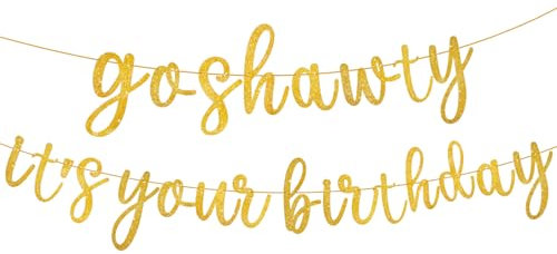 Goldfarbenes Party-Banner