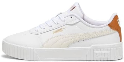 PUMA Damen Carina 2.0 Sneakers 37.5, White Frosted Ivory Caramel Latte Beige