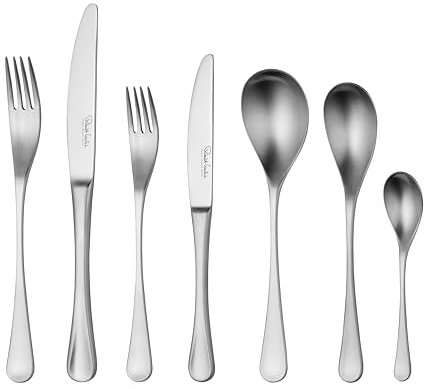 Robert Welch RW2 Satin, 7 Piece Cutlery Place Setting. Made from Stainless Steel. Dishwasher Safe.