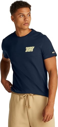 Tommy Jeans Herren TJM Slim Bubble Print Ss Tee EXT Dm0dm21863 S/S T-Shirt (1er Pack)