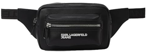 Karl Lagerfeld Jeans, Herren, Essential Grainy Pu Bumbag, Schwarz, One size