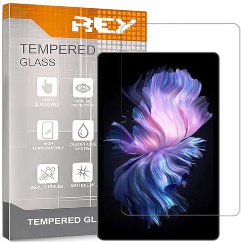 REY 2X Protector de Pantalla para DOOGEE T30 MAX 12,4, Cristal Vidrio Templado Premium, Tablet