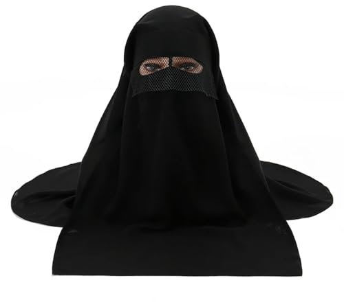 Sopodbacker Schals Damen Tücher Halstuch Scarf 2 Teile/Set Gesichtsabdeckung Hijab Hut Pull On Schal Soft Niqab Frauen Kopftuch 1