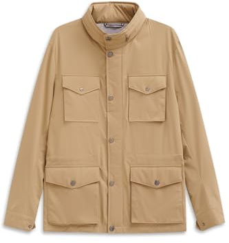 bugatti Herren Übergangsfieldjacket 879400-81036 | Regular Fit Stehkragen einrollbare Kapuze Flexcity Stretch Innentaschen