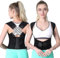 NormXinRui Cinturón de postura ajustable para mujeres y hombres, alivia el dolor de cuello y hombros (negro, XXL)