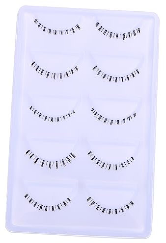 PAMINGONO 10paires Faux Cils Du Bas Transparente Naturelle Extensions De Cils Inférieurs Pour Femmes Léger Et Confortable Pour Maquillage Quotidien Et Occasions Spéciales