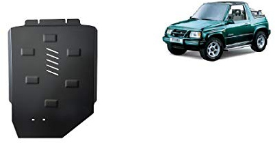 Scut Protection Stahl Unterfahrschutz für Getriebe kompatibel mit für Suzuki Vitara (1988-1999) Scut Protection