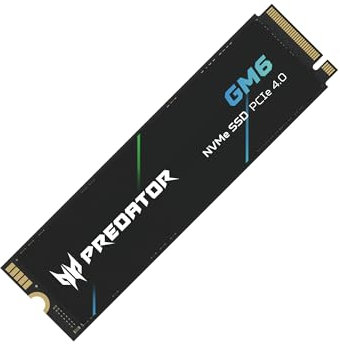 acer Predator GM6 1TB M.2 NVMe PCIe 4.0 SSD - Read Speed up to 7200MB/s - Professional Internal Hard Drive - Gaming Memory Compatible with PC, Laptop and PS5