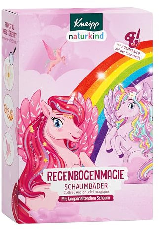 Kneipp Naturkind Geschenkset Regenbogenmagie - Geschenk für Meerjungfrauen und Einhornfans - 3 x 40 ml