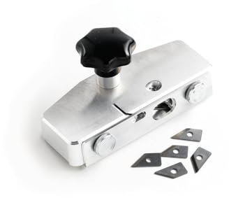 Bevelling Tool for LVT Flooring | Precision Vinyl & LVT Flooring Bevel Edge Cutter for Amtico, Karndean, and More | Professional Use & DIY Compatible | Blades Included