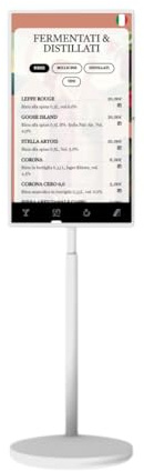 popup Smart Display Touch 32″ Full HD con Batteria 5 h, Android 12, Wi-Fi/Bluetooth, Base Mobile regolabile – modello StandByMe C32