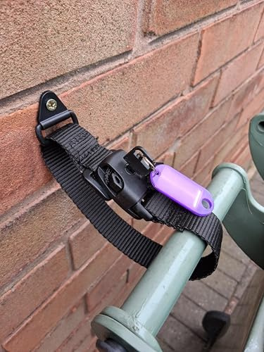 Oasis BinFix x 2 For fixing wheelie bins and food caddies to a wall, fence or post. Stops bin blowing about or moving or blown over. Stops theft of the bin