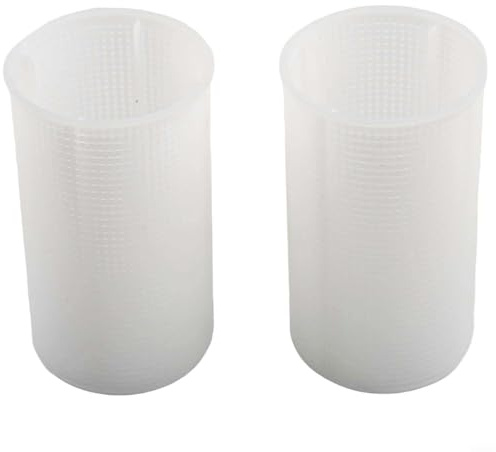 Filteilect Schwimmbadpumpe Vorfilter Saugsieb Ersatzteil, kompatibel mit SPS25 SPS50 SPS75 SPS100 Serie, ABS-Material, 130 mm Höhe (2 Stück)
