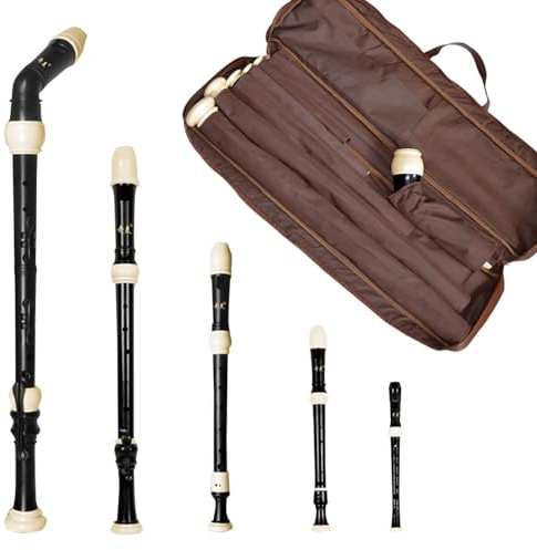 Sinyuyong Sopranino-/Sopran-/Alt-/Tenor-/Bass-Blockflöten-Set | Professionelle Qualität for Musiker mit warmen Tönen
