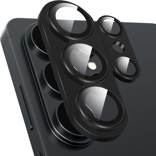 Diruite Kamera Linse Schutzfolie für Samsung Galaxy S26 Ultra Kameraschutz HD Gehärtetes Glas&Aluminium Kamera Schutz,Schwarz(Integrierter)