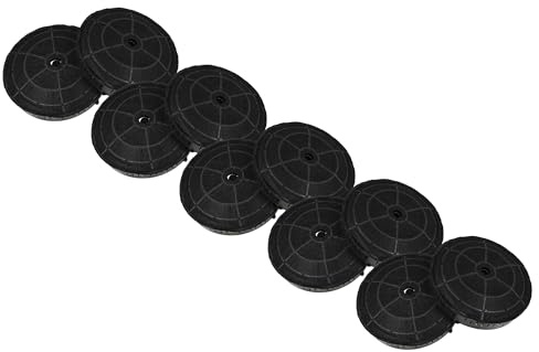 vhbw 10x Aktivkohlefilter kompatibel mit Elica 208355404663 | 208355404679, 208355404680, 208355404662 Dunstabzugshaube - 17,2 cm