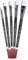 Angelus Paint Brush Set, Synthetic Fibers, Black