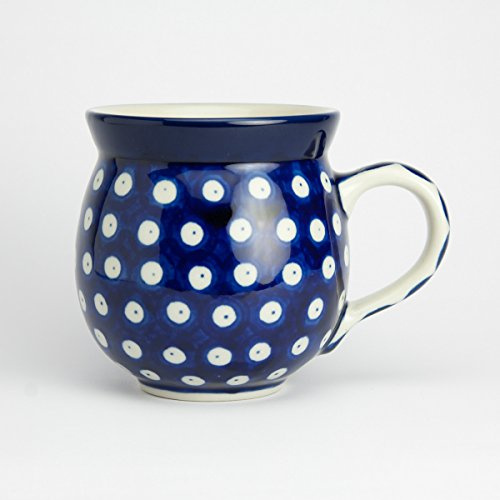 Arty Farty Polish Pottery 330ml Gents Mug - Blue Eyes