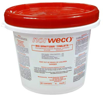 Norweco 10lb. Bio-Sanitizer Chlorine Tablets for Aerobic or Septic Systems