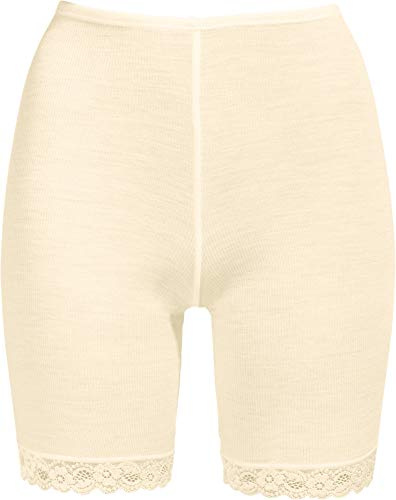 Nina von C. Wool Silk Damen-Schlüpfer, Radler, Merinowolle/Seide