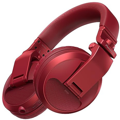 Pioneer DJ HDJ-X5BT-R Bluetooth-DJ-Kopfhörer, Rot