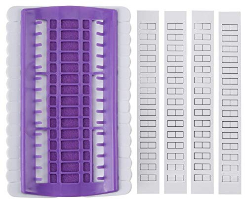 Stickgarn Organizer – 30 Positionen für Nähen, Nadelhalter, Kreuzstich und Handwerkszeug (Lila)