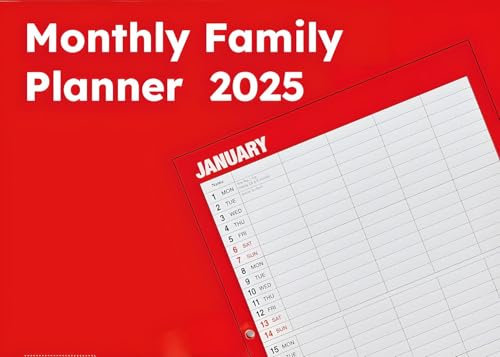 2025 Ultimate Family Organizer & Monthly Planner - Essential Wall Calendar for Family Planning, Matte Finish, Perfect for Scheduling, Home, Office & School Coordination