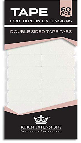 Tape Extensions Klebeband Extra Stark 4 cm Βreit, 0.8 cm Ηoch | 60 Stück | Perücken Kleber für Tape in Extensions von Rubin Extensions