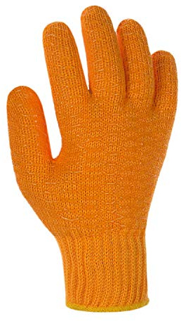 (12 Paar) teXXor Handschuhe Grobstrickhandschuhe Criss Cross 12 x orange 8