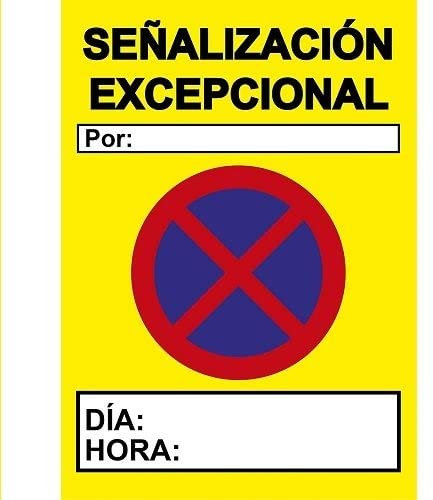 CABLEPELADO Señal Vial Señalización Excepcional | Placa Señalización Excepcional carretera | Señalización Excepcional | Diseño Rectangular | Acero Termolacado | Tamaño de 50 cm ancho x 70 cm alto