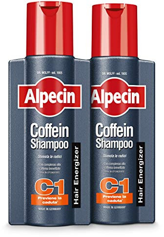 Alpecin Coffein Shampoo C1 2 x 250 ml | Anti-Haarausfall Shampoo für Männer