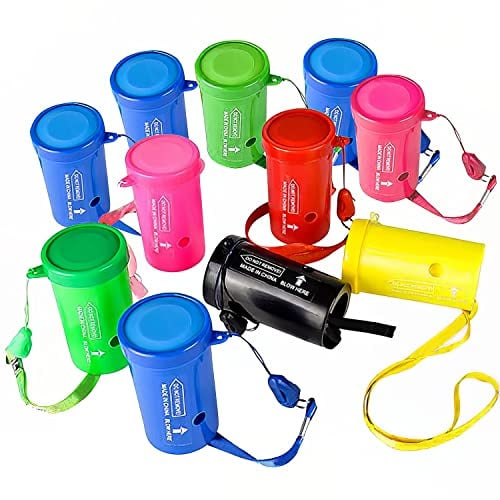 ArtCreativity 3 Mini Air Horns - 12 Pack - Football Noise Makers for Sporting Events, Loud Party Noisemakers, Birthday Favors, Goodie Bag Fillers for Kids & Adults, Sports Celebrations