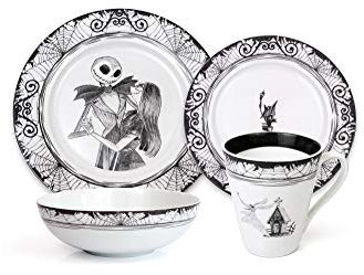 The Nightmare Before Christmas 16-Piece Ceramic Dinnerware Set