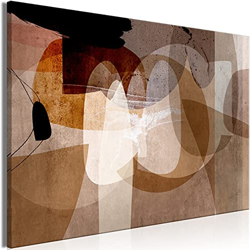decomonkey Bilder Abstrakt 120x80 cm 1 Teilig Leinwandbilder Bild auf Leinwand Vlies Wandbild Kunstdruck Wanddeko Wand Wohnzimmer Wanddekoration Deko Modern Geometrische