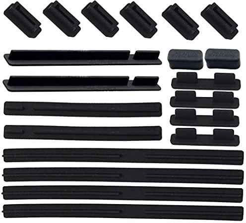 LampVPath 20 Stück Motherboard-Port-Staubschutzstecker, Anti-Staub-Abdeckungen, Stopper für Anschlüsse am Motherboard