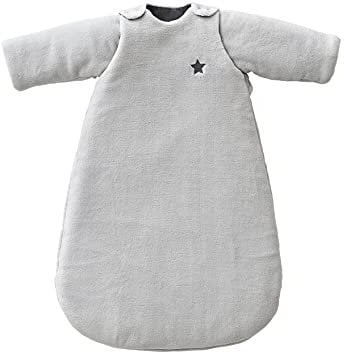 Vertbaudet Baby Winterschlafsack ALASKA, Ärmel abnehmbar grau 85CM