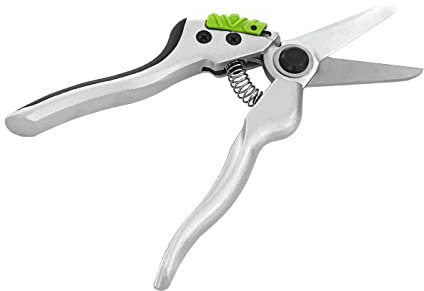 Dehner Pflegeschere Comfort, Aststärke 10 mm, ergonomisch, Edelstahl, silber