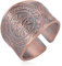 LIKGREAT Siegel der Lilith Ring Lilith Siegel Satanischer Dämon Siegel Talisman Amulett Ringe Kupfer Offener Ring Band Gothic Hexe Heidentum Schutz Religiöser Schmuck Geschenke für Frauen (Rot)