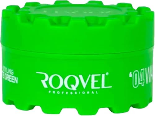 ROQVEL Haar Styling Wax, Matte Pomade, 150 ML, Grün, 2er Pack, Starker Halt & Mattes Finish